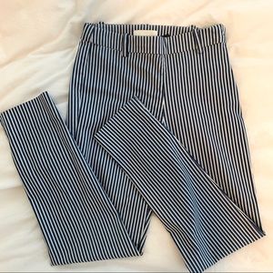 H&M Blue & White Striped Pants Size 2